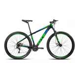 Bicicleta Aro 29 Gts Prom5 Urban Freio A Disco 21v Cor Preto/verde/azul Tamanho Do Quadro 19