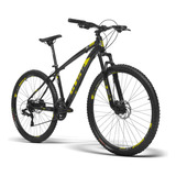 Bicicleta Aro 29 Gts Ride New 24v Freio Hidráulico E K7 Prom Cor Preto-amarelo Tamanho Do Quadro 21