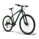 Bicicleta Aro 29 Gts Ride New 24v Freio Hidráulico E K7 Prom Cor Preto-verde Tamanho Do Quadro 21