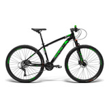 Bicicleta Aro 29 Gts Ride New 27v Freio Hidráulico E K7 Cl Cor Preto-verde Tamanho Do Quadro 21