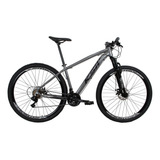 Bicicleta Aro 29 Ksw 21 Marchas Cambio Shimano Freio A Disco Cor Cinza/preto Tamanho Do Quadro 21