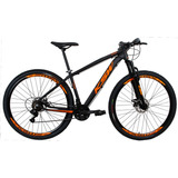 Bicicleta Aro 29 Ksw 21 Marchas Cambio Shimano Freio A Disco Cor Preto/laranja Tamanho Do Quadro 19