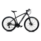 Bicicleta Aro 29 Ksw Color Altus 1.0 24v Hidraulico + Trava Cor Preto/prata Tamanho Do Quadro 17