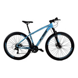 Bicicleta Aro 29 Ksw Shimano Altus 24 Marchas Hidráulica Tamanho Do Quadro 21 Cor Azul-claro