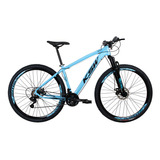 Bicicleta Aro 29 Ksw Xlt 2019 Alum Câmbios Shimano 21v Disco Cor Azul Tamanho Do Quadro 21