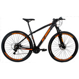 Bicicleta Aro 29 Ksw Xlt 2019 Alum Câmbios Shimano 24v Disco Cor Preto/laranja Tamanho Do Quadro 17