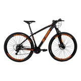 Bicicleta Aro 29 Ksw Xlt 2019 Alum Câmbios Shimano 24v Disco Cor Preto/laranja Tamanho Do Quadro 19