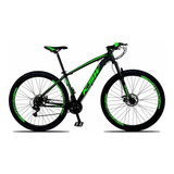 Bicicleta Aro 29 Ksw Xlt 2019 Alum Câmbios Shimano 24v Disco Cor Preto/verde Tamanho Do Quadro 19