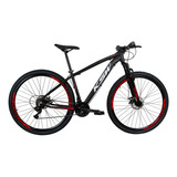 Bicicleta Aro 29 Ksw Xlt 2019 Alum Câmbios Shimano 24v Disco Cor Preto/vermelho Tamanho Do Quadro 19