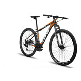 Bicicleta Aro 29 Quadro Em Alumínio 24 Marchas Freio A Disco Cor Gts Rdx - Preto/laranja Tamanho Do Quadro 19