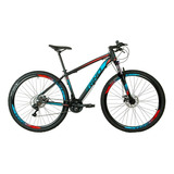 Bicicleta Aro 29 Rino Everest Color 24v Shimano C/ Trava Cor Azul/vermelho Tamanho Do Quadro 21