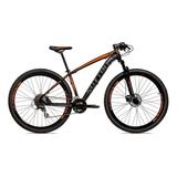 Bicicleta Aro 29 Sutton New Shimano 27v Freio Hidráulico Cor Preto/laranja/prateado Tamanho Do Quadro 17