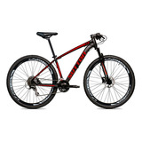 Bicicleta Aro 29 Sutton New Shimano 27v Freio Hidráulico Cor Preto/vermelho Tamanho Do Quadro 17