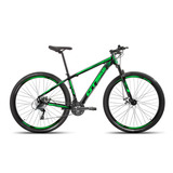 Bicicleta Bike Aro 29 Mtb Freio Disco 21v Gts Pro M5 Intense Cor Preto/verde Tamanho Do Quadro 17