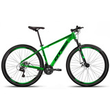 Bicicleta Bike Aro 29 Mtb Freio Disco 21v Gts Pro M5 Intense Cor Verde/preto Tamanho Do Quadro 19