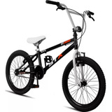 Bicicleta Bmx Aro 20 Stx V-brake Infantil Preto E Laranja