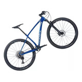 Bicicleta Carbon Audax Auge 555 1x12v Aro 29 Azul Tam M (17)