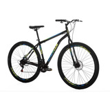 Bicicleta Colli Cazelle Roma Aro 29 21 Marchas Freio À Disco Cor Preto/azul/amarelo Tamanho Do Quadro 18