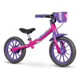 Bicicleta De Equilíbrio Balance Feminina Nathor Aro 12 Rosa