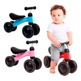 Bicicleta De Equilíbrio Bebê 4 Rodas