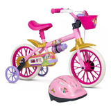 Bicicleta E Capacete Infantil Nathor Aro