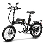 Bicicleta Elétrica Dobrável Aro 20 Two Dogs Pliage Plus