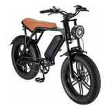 Bicicleta Elétrica V8 Fat Bike 750 W 48v Bateria De Lítio 