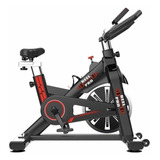Bicicleta Ergométrica Fitness Para Spinning Preta E Vermelha Cor Preto-vermelho Sem