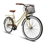 Bicicleta Feminina Aro 26 Caiçara Beach Vintage Retro Ceci