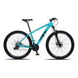 Bicicleta Gts Dexter 24v Aluminio Aro 29 Freio A Disco Cor Azul Pantone Com Preto Tamanho Do Quadro 17