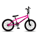 Bicicleta Infantil Aro 20 Bmx Freio V Brake Aro Aereo Cor Rosa/preto