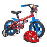 Bicicleta Infantil Com Capacete Homem Aranha