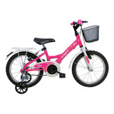 Bicicleta Infantil Feminina Aro 16 Cestinha