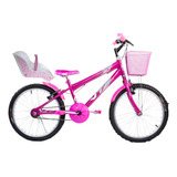 Bicicleta Infantil Feminina Aro 20 Com Cadeirinha De Boneca