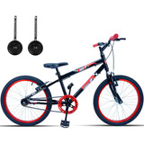 Bicicleta Infantil Infantil Forss Race Aro 20 Freios V-brakes Cor Preto Com Rodas De Treinamento