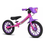 Bicicleta Infantil Meninas Aro 12 Equilíbrio Balance Rosa