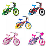 Bicicleta Infantil Menino Menina 3 A 5 Anos Aro 12 Nathor