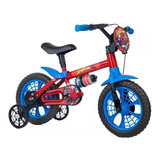 Bicicleta Infantil Menino Spider Aro 12 Homem Aranha Nathor