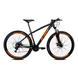 Bicicleta Ksw 29 Xlt Xlt Cambios Shimano 24v Cubo K7 + Trav Cor Preto/laranja Tamanho Do Quadro 15