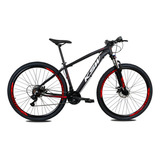 Bicicleta Ksw 29 Xlt Xlt Cambios Shimano 24v Cubo K7 + Trav Cor Preto/vermelho Tamanho Do Quadro 19