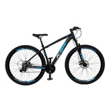 Bicicleta Ksw Xlt 100 21v Shimano Cor Preto Com Azul E Azul Tamanho Do Quadro 17