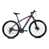 Bicicleta Ksw Xlt Color Aro 29 15 24v Freios De Disco Hidráulico Câmbios Shimano Tz Cor Pink/azul