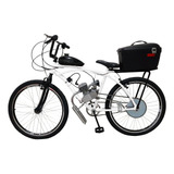 Bicicleta Motorizada 80cc C/ Baú Aro 26 Coroa 44