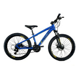 Bicicleta Oggi Aro 24 Hacker 21v Shimano Disco Cor Azul/preto