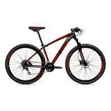 Bicicleta Sutton New 29 24v Shimano Freio Disco Hidraulico Cor Preto/vermelho Tamanho Do Quadro 19