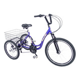 Bicicleta Triciclo Alumínio Aro 26 Marchas
