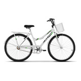 Bicicleta Urbana Ultra Bikes Summer Tropical Aro 26 19 1v Freios V-brakes Cor Branco
