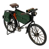 Bicicleta Verde 17.5x30x5cm Estilo Retrô -
