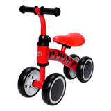 Bicicleta Vermelho Treino Equilíbrio Infantil P/ Bebês