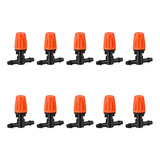 Bico Irrigação Nebulizador Ajustável P/ Microtubo 4mm - 10un
